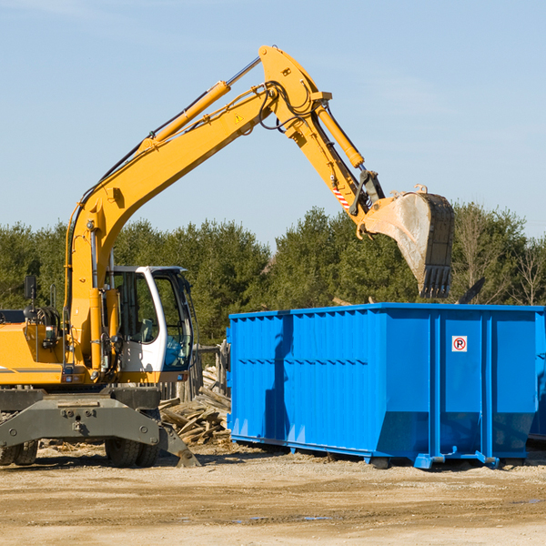 can i choose the location where the residential dumpster will be placed in Forked River NJ